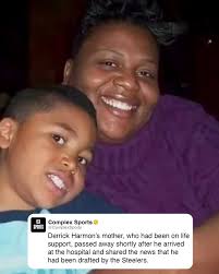 Derrick Harmon was able to tell his mom the best news of his life before  his mother passed. Prayers up for the Harmon family 🙏 (🎥: @espn