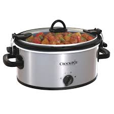 The manual warm setting allows you to keep your food at serving temperature when it's time to eat. Crock Pot Cook Carry 6 Quart Oval Portable Manual Slow Cookerstainless