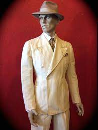 1930s White Belted Back Palm Beach Mens Suit Pristine Beach Suit Vintage Suit Men 1930s Mens Fashion