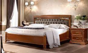 Bett doppelbett schlafzimmer klassisches bettgestell kirschbaum massivholz italy. Klassisches Doppelbett Ring Bett Kirschbaum Holzfurnier Massivholz Italienisch Ebay