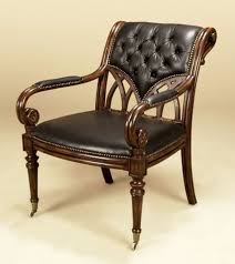 Maitland Smith 4330 601 Hunt Club Mahogany Armchair Black Leather Maitlandsmith Vintage Leather Chairs Antique Chairs Art Deco Chair