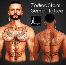 Gemini tattoos matching tattoo on arm @wolfandarrows. Second Life Marketplace Jld Zodiacstars Gemini Tattoo Bomonly