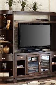 The Havertys Polaris Media Wall Is A Sleek Contemporary Media Space It Adds A Modern Sil Small Home Theaters Entertainment Wall Built In Entertainment Center