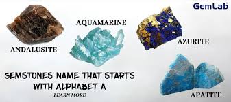 Gemstones Names Starting With Alphabet A Gemstones Alphabet Lettering Alphabet