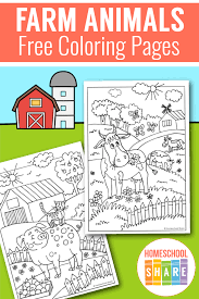 If your child loves interacting. Farm Animals Coloring Pages Homeschool Share