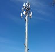 Structural Steel Monopole Telecom Tower, For Transmission