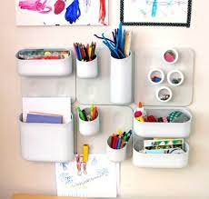 16 Fascinating Diy Ideas To Organize Your Office Supplies Kids Art Supplies Storage Kids Room Wall Organization