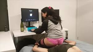 Gamer Girl Face Sitting Farts: Humiliation Humiliation Porn