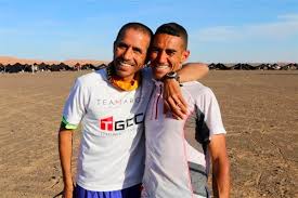 Rachid El Morabity and Abdelkader El Mouaziz - 2014 Marathon des Sables  Control Day – iRunFar