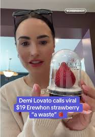 Demi Lovato Critiques $19 Erewhon Strawberry Taste Test