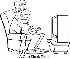 Black and white boys playing with trucks. Watching Tv Clipart Black And White 1 Clipart Station