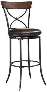 Amazon Com Hillsdale Cameron Tall Swivel Brown Bar Stool Barstools With Backs Brown Bar Stools Bar Stools Swivel Bar Stools