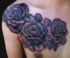 Rose Tattoo On Chest Design Of Tattoos Rose Tattoos For Men Black Rose Tattoos Black And Grey Rose Tattoo