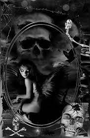 Mimi Gif Skull Gif In 2021 Dark Fantasy Art Horror Artwork Gothic Fantasy Art