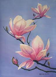 Cheap painting & calligraphy, buy quality home & garden directly from china suppliers:magnolia flower poster gift for women floral room decor unframed enjoy ✓free shipping worldwide! Magnolia Paintings Flower Drawing Flower Art Floral Painting