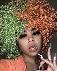 Pin By Monique Pierre On Afro Puff Dyed Natural Hair Natural Hair Styles Hair