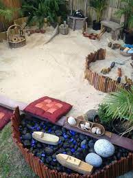Auf der wunschliste von kindern für den kinderfreundlichen garten steht der sandkasten bzw. Stunning Outdoor Sand Area At Puzzles Family Day Care Sandkasten Garten Kinderspiel Im Freine Naturspielplatz