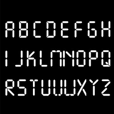 With simple shapes and gradients, this easy tutorial will show you how to create an alarm clock icon. Digital Font Alarm Clock Letters Numbers And Letters Set For A Digital Watch And Other Electronic Devices Vector Alphabet Isolated Buy This Stock Vector And Explore Similar Vectors At Adobe Stock