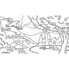 Gambar mewarnai pemandangan alam pegunungan. Gambar Untuk Belajar Mewarnai Pemandangan Alam Shopee Indonesia