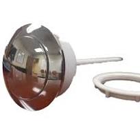 Chrome Single Flush Button for Top of Toilet (58 mm) - NuFlush