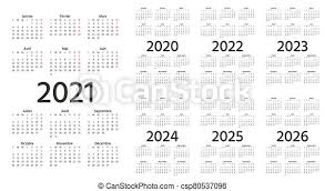 Get organised for the year ahead with one the best calendars for 2021. French Calendar 2021 2022 2023 2024 2025 2026 2020 Years Vector Illustration Template Planner French Calendar 2021 Canstock