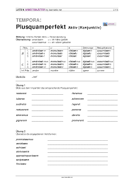 Latein Plusquamperfekt Aktiv Konjunktiv Unterrichtsmaterial Im Fach Latein In 2020 Konjunktiv Latein Lernen