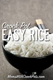 Easy Crockpot Rice Recipe Recipe Rice In Crockpot How To Cook Rice Crockpot Rice Recipes