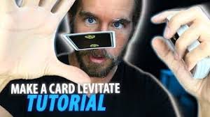How to make a card float method no.1: Make A Card Levitate Tutorial Youtube