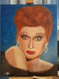 Handpainted I Love Lucy portraits Handmade Paintings