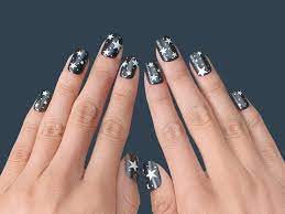 Popsockets Nails Starry Skies In 2021 Squoval Acrylic Nails Nails Planet Nails