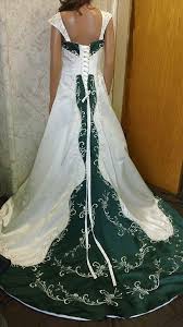 Brides Dress And Matching Miniature Bridal Dress Irish Wedding Dresses Green Wedding Dresses Emerald Green Wedding Dress