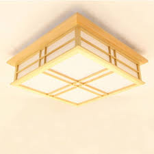 Moderne Deckenleuchte Led Aus Holz Eckig Fur Wohnzimmer Ceiling Lights Home Decor Decor