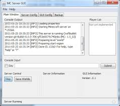 You need java runtime environment (jre) or simply java to install minecraft server. Mc Server Gui 3 0 A Gui Wrapper For Your Server Now Will Server Automation Scheduling Server Support And Administration Support Minecraft Forum Minecraft Forum