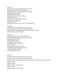 Hati terasa merindu tanpa rasa duka. Lirik Hivi Remaja