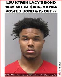 According to WAFB, Officials confirmed former LSU football standout Kyren  Lacy has been released after posting bail