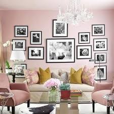 Pink Tufted Chair Contemporary Living Room Sherwin Williams Passive Jillian Harris Pink Living Room Pink Painted Walls Cheap Home Decor
