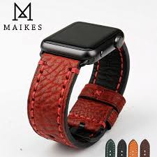 Maikes Fashion Genuine Leather Strap For Apple Watch 42mm 38mm In 2020 Apple Watch Leather Strap Apple Watch Leather Apple Watch Accessories