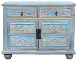 Plus, get free shipping on orders over $35. Oriental Floral Shabby Chic Rustic Light Blue High Credenza Cabinet Hcs1158 Asian Accent Chests And Cabinets By Golden Lotus Antiques Houzz
