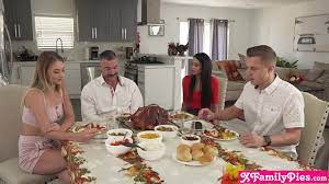 Swap family went full horny during Thanksgiving dinner and they had group  sex - XNXX.COM
