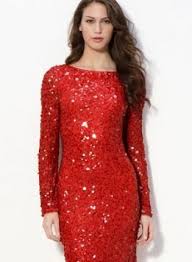 Be My Valentine Red Sequin Long Sleeve Dress With V Back Long Sleeve Sequin Dress Long Sleeve Dress Party Dress Inspiration