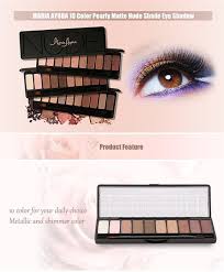 MARIA AYORA Sombra de ojos profesional en tono nude mate perlado de 10  colores