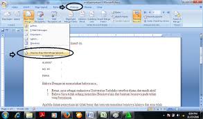 Otak Kiri Pengertian Fungsi Dan Langkah Langkah Membuat Mail Merge Dengan Microsoft Word Microsoft Excel