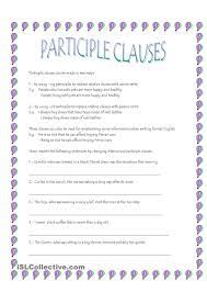 Participle Clauses Relative Clauses Clause Participial Phrases