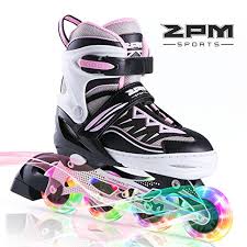 2pm Sports Cytia Pink Girls Adjustable Illuminating Inline