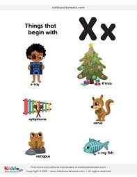 free printable words that start with x worksheet kiddoworksheets