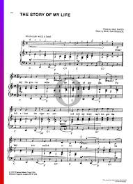 You can also read the full text online using our ereader. The Story Of My Life Sheet Music Piano Voice Pdf Download Streaming Oktav
