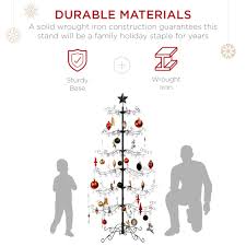 Explore amara's christmas shop online now. Best Choice Products 6ft Wrought Iron Ornament Display Christmas Tree W Easy Assembly Stand Black Antomi
