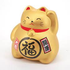 I've always loved the lucky cats of asian tradition.the idea is just neat, and i've always wanted one to keep with me wherever i move to. Japanese Manekineko Cat Lucky Piggy Bank Fortune Golden