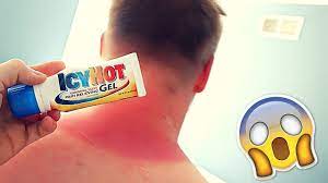 Then wash it off with water. Putting Icy Hot On Sunburn Ouch Youtube