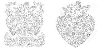 Whether you need a card for your significant other, galentine, or family member, these diy valentine's day card ideas range from funny to flirty, so th. Coloring Pages Coloring Book For Adults Colouring Pictures Valentines Day Greeting Cards Drawn In Zentangle Style Royalty Free Cliparts Vectors And Stock Illustration Image 110955586
